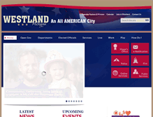 Tablet Screenshot of cityofwestland.com